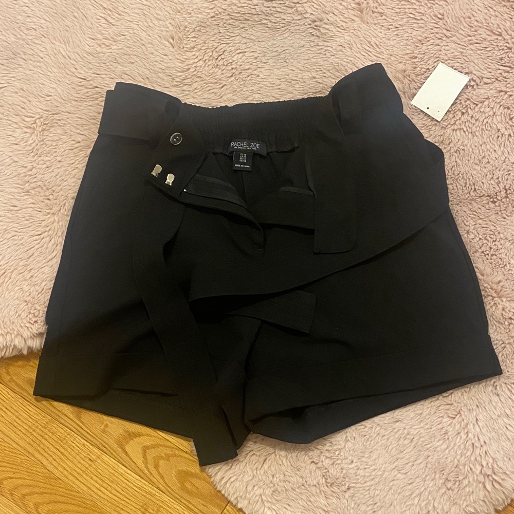 Rachel Zoe Black High Waist Women's Shorts